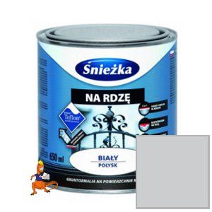 ŚNIEŻKA NA RDZĘ GRUNTOEMALIA NA POWIERZCHNIE METALOWE TEFLON(R) KOLOR SZARY POŁYSK 200ML