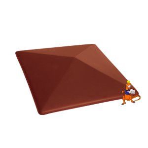 DASZEK OGRODZENIOWY KLINKIEROWY KOLOR NUTA CYNAMONU (06) 310x310x80 MM FIRMY KLINKIER PRZYSUCHA